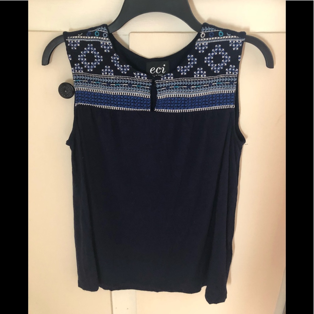 Embroidered tank size medium